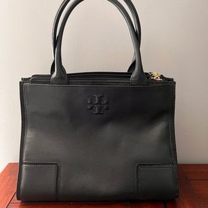 Tory Burch Black Leather Tote